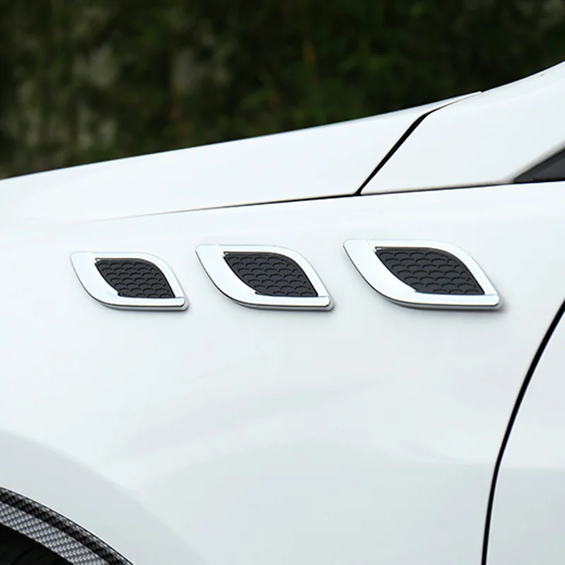 CAR SHARK GILLS AIR FLOW FENDER VENT DECAL STICKERS CHROME FOR HYUNDAI TUCSON SANTA FE GENESIS 2016 2017 CAR STYLING
CAR SHARK GILLS AIR FLOW FENDER VENT DECAL STICKERS CHROME FOR HYUNDAI TUCSON SANTA FE GENESIS 2016 2017 CAR STYLING