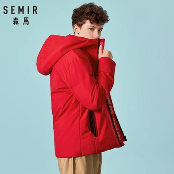 SEMIR Men Down Hooded Jacket with Full Zip Men's Down Filling Padded Outdoor Jacket with Hood in 100% Silky Polyester Lined
SEMIR Men Down Hooded Jacket with Full Zip Men's Down Filling Padded Outdoor Jacket with Hood in 100% Silky Polyester Lined