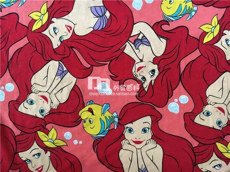 100 160cm the little mermaid princess printing baby soft cotton princess printing