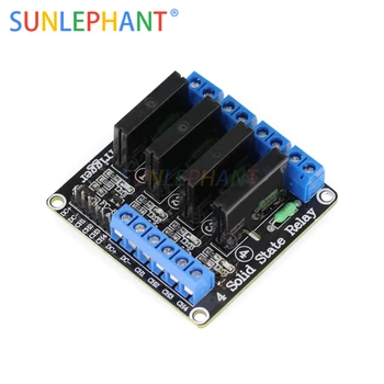 4 Channel 5V 12V 24V DC Relay Module Solid State Low Level SSR AVR DSP 2A 240V
4 Channel 5V 12V 24V DC Relay Module Solid State Low Level SSR AVR DSP 2A 240V