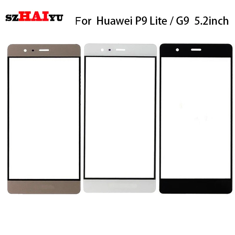 SZHAIYU запасные части P9 LCD внешняя линза стеклянная передняя панель экрана для Huawei