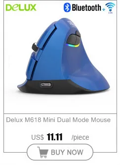 Delux M618 Mouse Wireless Mouse Bluetooth Mouse Mini Mouse