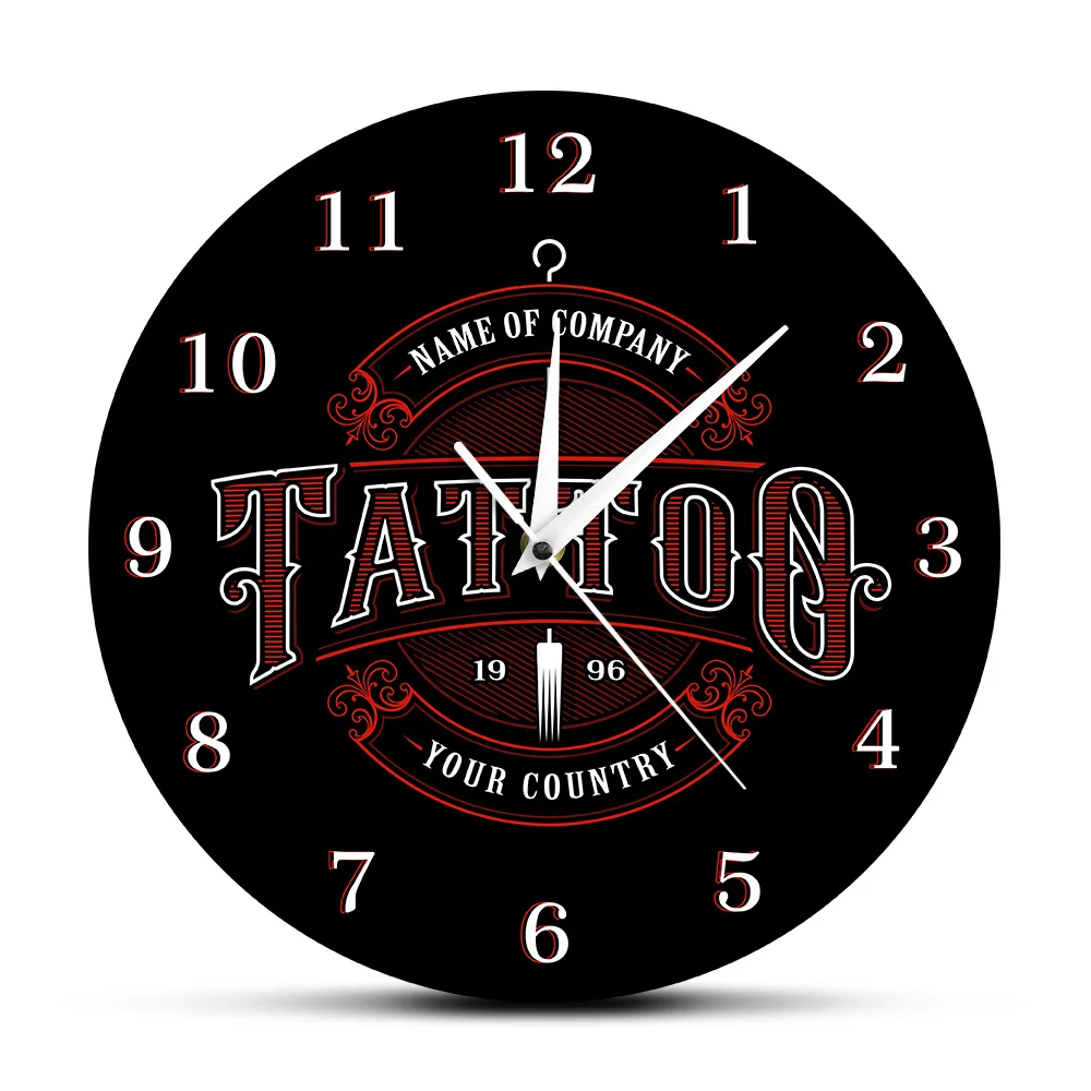 Tattoo Time Custom Wall Clock Ink Shop Tattoos Gun Artist Gift Body Art Shop Studio Tattoos Logo Company Name Modern Wall Clock
Tattoo Time Custom Wall Clock Ink Shop Tattoos Gun Artist Gift Body Art Shop Studio Tattoos Logo Company Name Modern Wall Clock