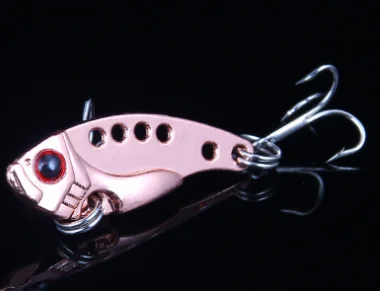 Фото 1Pcs Metal VIB Lures 3.5cm 3.5g vivid Vibrations Spoon Lure Fishing bait Bass Artificial Hard Bait Cicada lure 3D Eyes | Спорт и