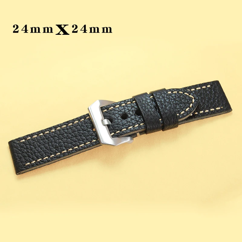 24mm Black Vintage Genuine Leather Watch bands Double -leather Make Watch Strap For Fossil Watch
24mm Black Vintage Genuine Leather Watch bands Double -leather Make Watch Strap For Fossil Watch