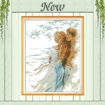 Romantic lovers in seaside painting counted print on canvas DIY 14CT 11CT DMC Cross Stitch kit Drawing Needlework Set Embroidery
Romantic lovers in seaside painting counted print on canvas DIY 14CT 11CT DMC Cross Stitch kit Drawing Needlework Set Embroidery