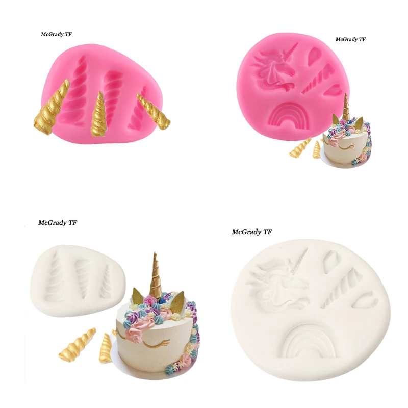 Mini DIY Unicorn Head Horn Molds White Silicone Molds Fondant Soap Moulds DIY Cake Decorating Tools Kitchen Pastry Baking Tools
Mini DIY Unicorn Head Horn Molds White Silicone Molds Fondant Soap Moulds DIY Cake Decorating Tools Kitchen Pastry Baking Tools