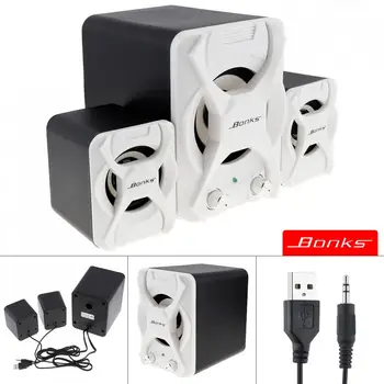 Notebook Combination Subwoofer Speakers with Vigorous Bass Adjustment and Full-Frequency Volume Control Knob for Desktop PC
Notebook Combination Subwoofer Speakers with Vigorous Bass Adjustment and Full-Frequency Volume Control Knob for Desktop PC