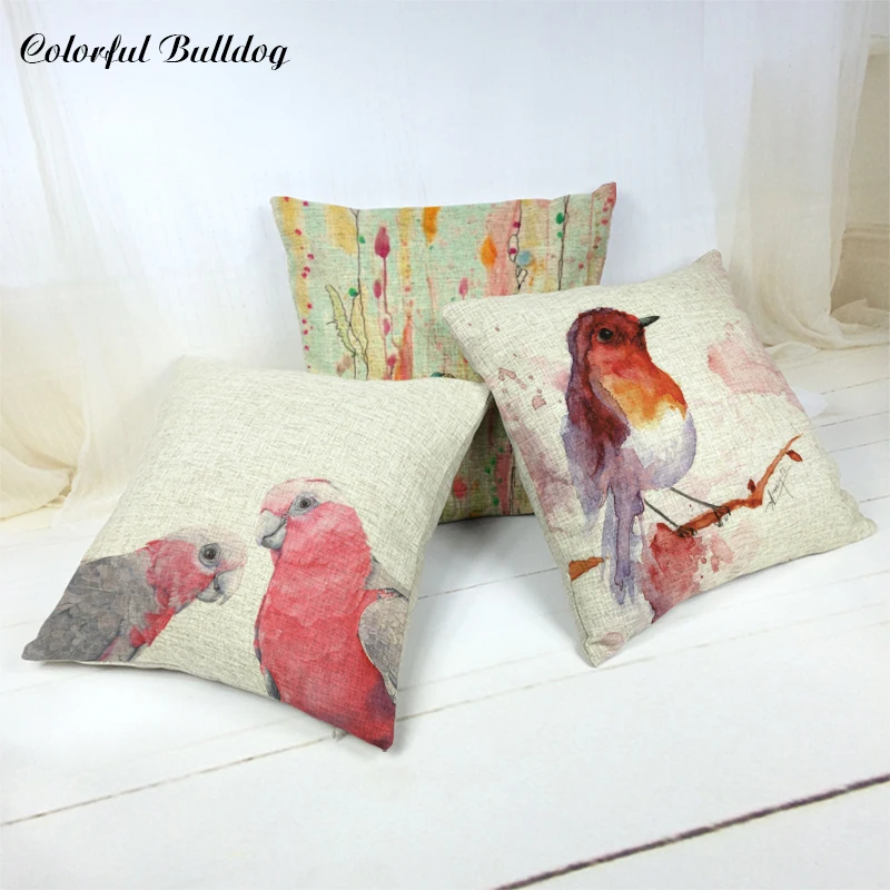 Throw Pillow Case Plants and Birds Linen Cotton Fundas 45*45Cm Square Cojines Kids Birthday Decorative Printed Cushion Cover
Throw Pillow Case Plants and Birds Linen Cotton Fundas 45*45Cm Square Cojines Kids Birthday Decorative Printed Cushion Cover
