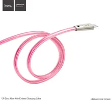ORIGINAL HOCO U9 Zinc Alloy Jelly Knitted Type-C USB Charging Data cable for Samsung LG Sony HTC Xiaomi 1.2m 2.4A free shipping