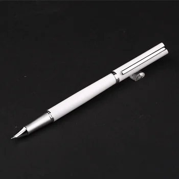 OASO S115 0.38mm Iridium Nib Fountain Pen White and Silver Clip Metal Ink Pens Luxury Finance Pen for Office Free Shipping
OASO S115 0.38mm Iridium Nib Fountain Pen White and Silver Clip Metal Ink Pens Luxury Finance Pen for Office Free Shipping