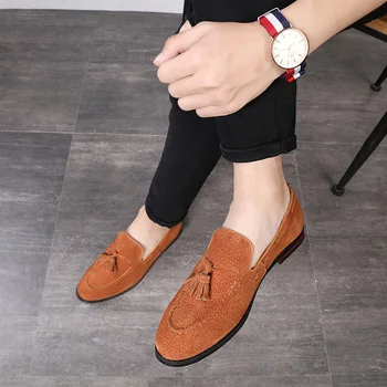 M-anxiu Tassels Leather Casual Shoes Luxury Black Suede Men's Loafers Moccasins Slippers Formal Wedding Dress Shoes
M-anxiu Tassels Leather Casual Shoes Luxury Black Suede Men's Loafers Moccasins Slippers Formal Wedding Dress Shoes