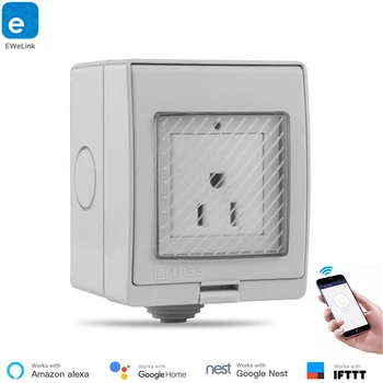 EWeLink AC 90-250V Waterproof Charger Remote Control Switch Smart WiFi Socket Power Outlet Alexa Echo Google Compatible IFTTT
EWeLink AC 90-250V Waterproof Charger Remote Control Switch Smart WiFi Socket Power Outlet Alexa Echo Google Compatible IFTTT