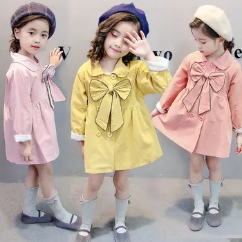 Children's Clothing Windbreaker Newly Girls Cotton Tops Children's Bow Autumn Outwear Baby Girls Clothes 1-4Y
Children's Clothing Windbreaker Newly Girls Cotton Tops Children's Bow Autumn Outwear Baby Girls Clothes 1-4Y