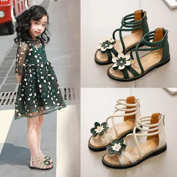 New Summer Girls Sandals Soft Bottom Non-slip Flower Design Sandal Girl Open Toe Princess Shoes
New Summer Girls Sandals Soft Bottom Non-slip Flower Design Sandal Girl Open Toe Princess Shoes