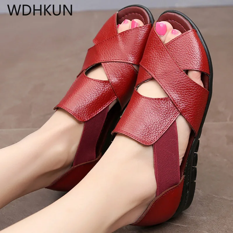 WDHKUN Elastic band Ladies sandals Large size 35-42 Designer Casual Womens Sandals Comfortable Antiskid Female shoes Summer
WDHKUN Elastic band Ladies sandals Large size 35-42 Designer Casual Womens Sandals Comfortable Antiskid Female shoes Summer