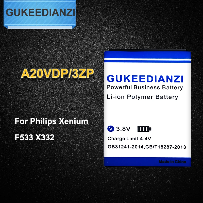 GUKEEDIANZI 2019 New A20VDP/3ZP 1000mAh Rechargeable Mobile Battery For Philips F533 X332 CTF533 CTX332 Li-polymer battery
GUKEEDIANZI 2019 New A20VDP/3ZP 1000mAh Rechargeable Mobile Battery For Philips F533 X332 CTF533 CTX332 Li-polymer battery