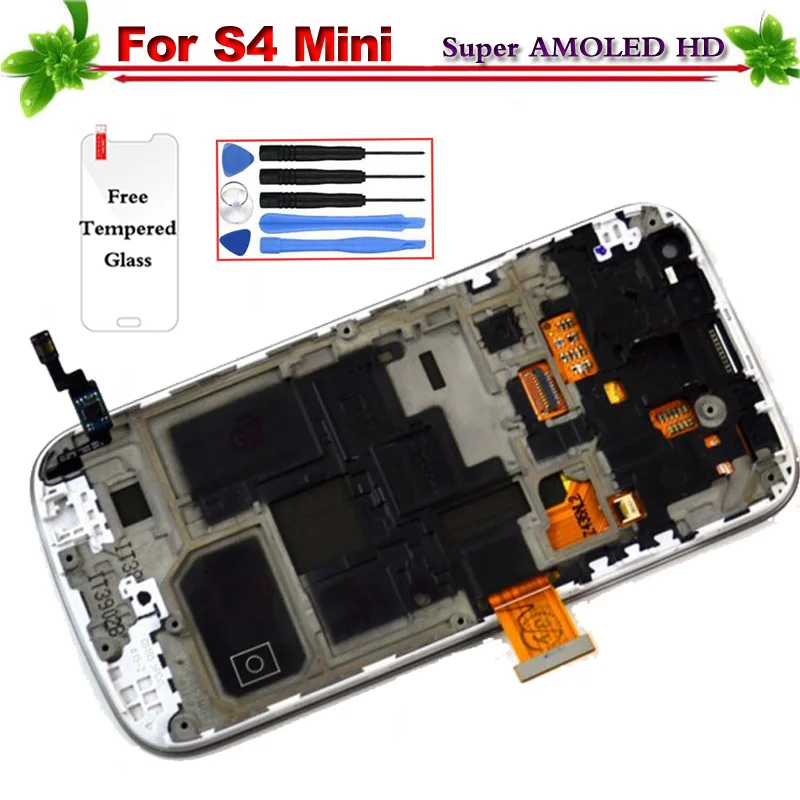 100% Tested Replacement Super AMOLED for Samsung Galaxy S4 Mini i9190 i9195 LCD Display Touch Screen Assembly with frame
100% Tested Replacement Super AMOLED for Samsung Galaxy S4 Mini i9190 i9195 LCD Display Touch Screen Assembly with frame