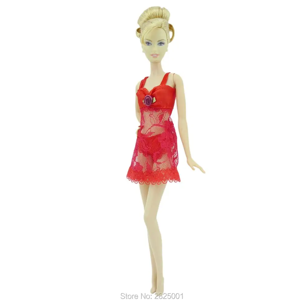Sexy Red Pajamas Handmade Doll Clothes Lace Dress Bra Tops Underwear Bedroom Sleeping Night Outfit For Barbie FR Kurhn Toys
Sexy Red Pajamas Handmade Doll Clothes Lace Dress Bra Tops Underwear Bedroom Sleeping Night Outfit For Barbie FR Kurhn Toys