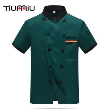 Chef Uniforms Unisex Double Breasted Short Sleeve Kitchen Workwear Hotel Cafe Bakery Waiter Restaurant Cooking Jacket Tops Apron
Chef Uniforms Unisex Double Breasted Short Sleeve Kitchen Workwear Hotel Cafe Bakery Waiter Restaurant Cooking Jacket Tops Apron