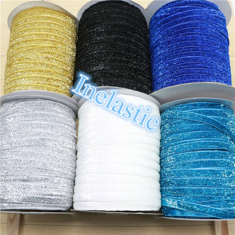 10 yard/lot 3/8 "Sparkle Glitter metallic Glitter ribbon Velvet ribbon Headband Clips Bow wedding party party decoration 1CM
10 yard/lot 3/8 "Sparkle Glitter metallic Glitter ribbon Velvet ribbon Headband Clips Bow wedding party party decoration 1CM