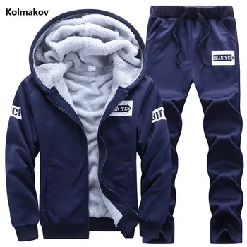 (Jackets + Pants)2019 Winter Men Casual Hoodies Men Fleece Thicken Print Sportswear Thicken Men's Clothing Sweatshirts M-3XL
(Jackets + Pants)2019 Winter Men Casual Hoodies Men Fleece Thicken Print Sportswear Thicken Men's Clothing Sweatshirts M-3XL