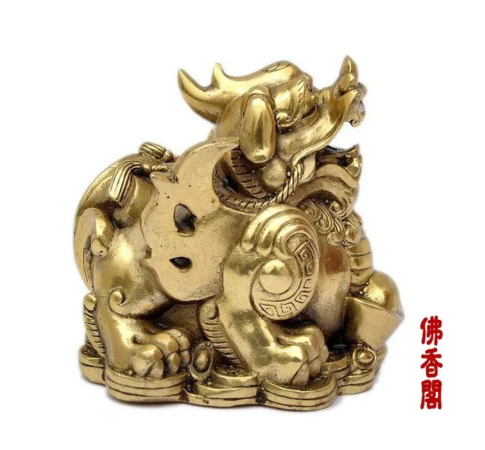 Bronze statue copper pi xiu decoration lucky evil feng shui home decoration