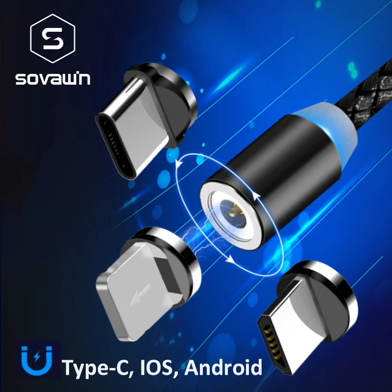 Sovawin 1m Magnetic Micro USB Cable Mobile Phone Charger 2A Type c Android Fast Charging for Iphone 7 6s for Samsung for Xiaomi
Sovawin 1m Magnetic Micro USB Cable Mobile Phone Charger 2A Type c Android Fast Charging for Iphone 7 6s for Samsung for Xiaomi