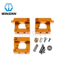 Ouro MK8 Exturder Moldura de Alumínio Bloco DIY Kit Esquerda Mão Direita para Criatividade CR-10 CR-10S S4 S5 Makerbot RepRap Prusa i3(China)