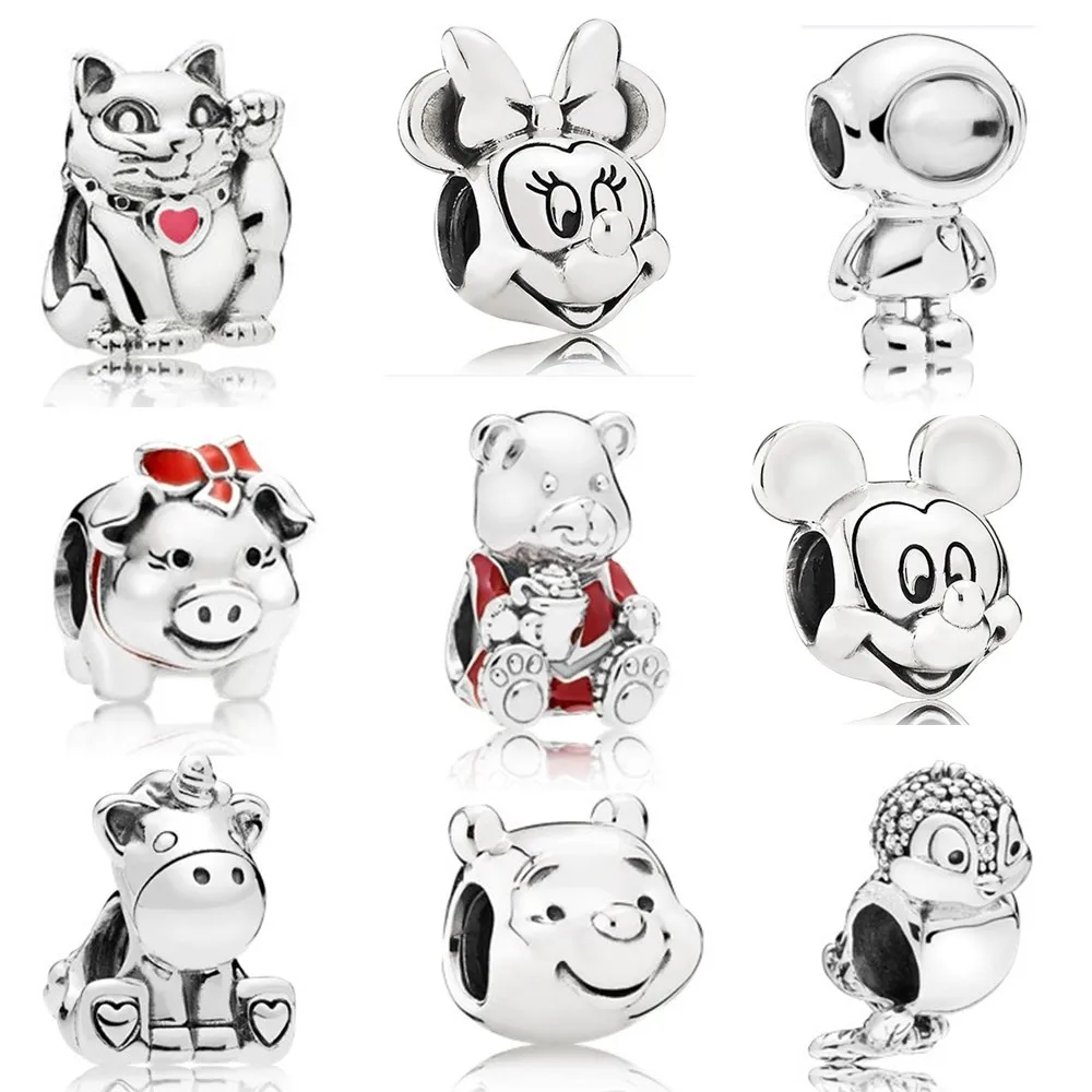 AIFEILI Pendant Necklace DIY Suitable For Pandora Bracelet Jewelry European Charm Lovely Girl Personality Bead Animal Bear
AIFEILI Pendant Necklace DIY Suitable For Pandora Bracelet Jewelry European Charm Lovely Girl Personality Bead Animal Bear