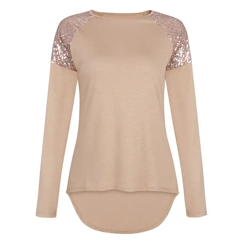 Fashion Autumn T Shirt Women Sequin Top Round Neck Blusa Long Sleeve Woman Tops Ladies Tee Shirts WS5024V
Fashion Autumn T Shirt Women Sequin Top Round Neck Blusa Long Sleeve Woman Tops Ladies Tee Shirts WS5024V
