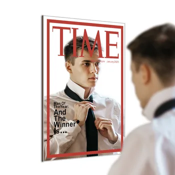 Time Magazine Cover Mirror Man of the Year Hanging Mirror Bedroom Mancave Home Bar Wall Decor Mimicking Reflector Funny Gag Gift
Time Magazine Cover Mirror Man of the Year Hanging Mirror Bedroom Mancave Home Bar Wall Decor Mimicking Reflector Funny Gag Gift
