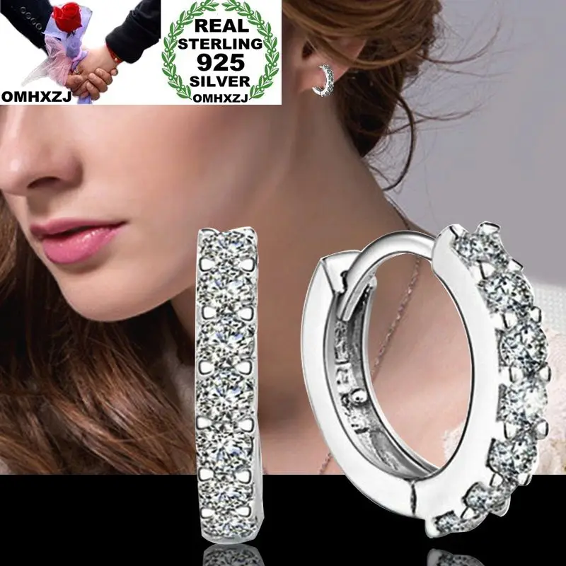 OMHXZJ Wholesale Personality Fashion OL Woman Girl Party Wedding White Shining Zircon 30% Sterling Silver Hoop Earrings YE399
OMHXZJ Wholesale Personality Fashion OL Woman Girl Party Wedding White Shining Zircon 30% Sterling Silver Hoop Earrings YE399