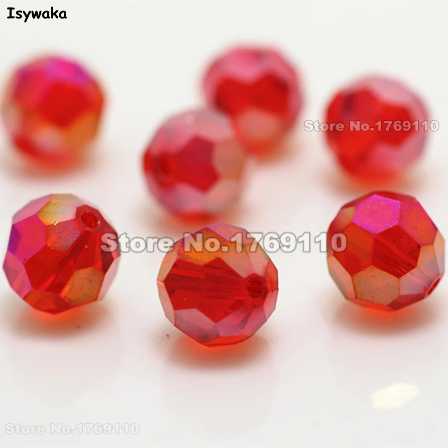 Isywaka 10mm 70Pcs Red AB Color Football Faceted Austrian crystal Round Loose beads Jewelry Bracelet accessories Diy Making
Isywaka 10mm 70Pcs Red AB Color Football Faceted Austrian crystal Round Loose beads Jewelry Bracelet accessories Diy Making
