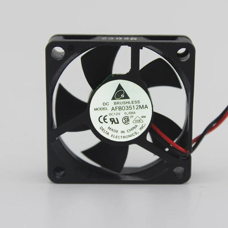 Delta AFB03512MA 35mm 35x35x10mm 3.5cm DC 12V 0.08A Two Ball Bearing Heatsink Axial Cooling Fan
Delta AFB03512MA 35mm 35x35x10mm 3.5cm DC 12V 0.08A Two Ball Bearing Heatsink Axial Cooling Fan