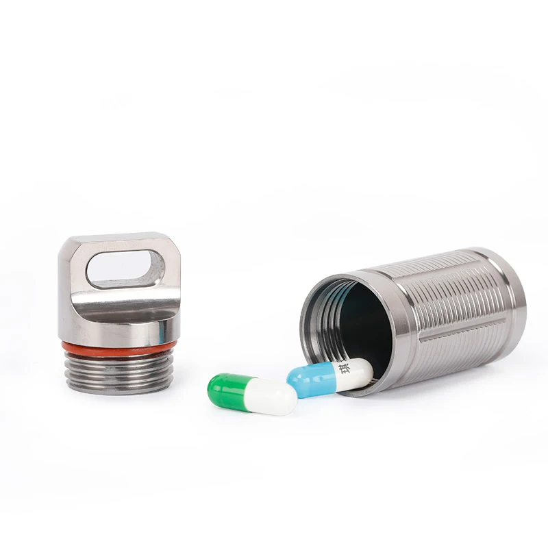 Portable Pure Titanium Waterproof Pill Box Container Storage Box Bottle Case First-Aid Pill Cases For Outdoor Camping Travel
Portable Pure Titanium Waterproof Pill Box Container Storage Box Bottle Case First-Aid Pill Cases For Outdoor Camping Travel