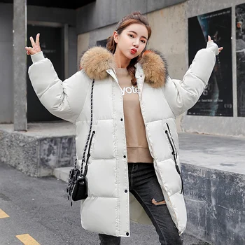 KUYOMENS Winter Wadded Jacket Women Thick Warm Hooded Long Cotton-padded Jacket Parka Ladies Winter Coat
KUYOMENS Winter Wadded Jacket Women Thick Warm Hooded Long Cotton-padded Jacket Parka Ladies Winter Coat
