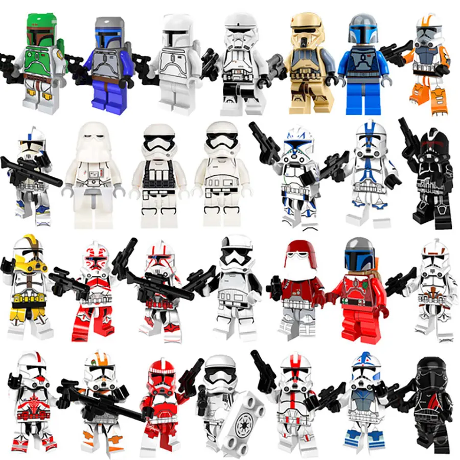 Playmobil Star Wars Stormtrooper Clone Troopers Wolfpack Trooper Shock Storm Sand Death Jek-14 Snowtrooper Duplo Starwars Block
Playmobil Star Wars Stormtrooper Clone Troopers Wolfpack Trooper Shock Storm Sand Death Jek-14 Snowtrooper Duplo Starwars Block