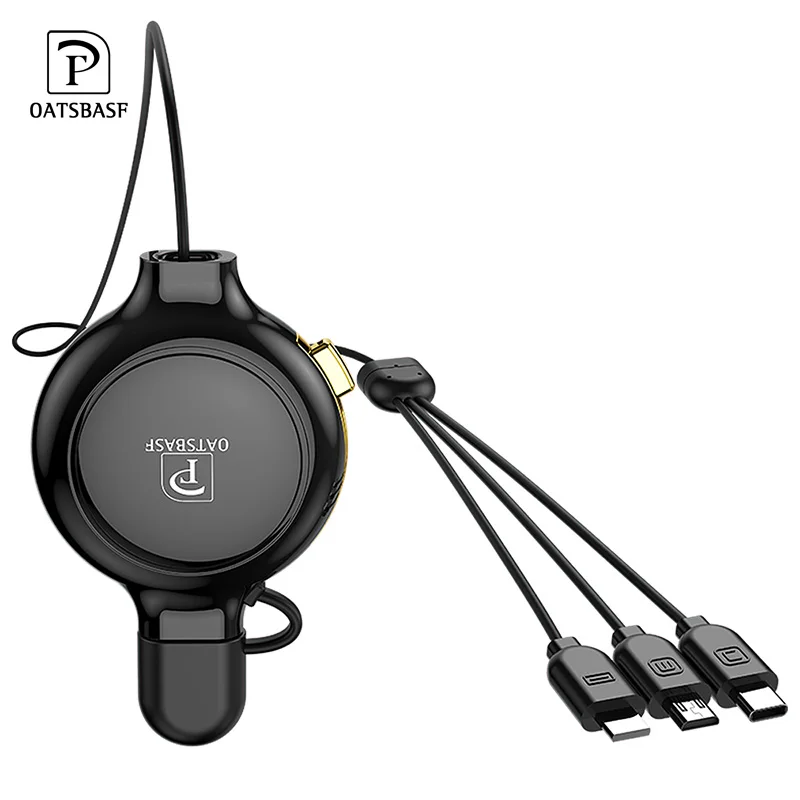 Oatsbasf 3 In 1 Micro Usb Type C Retractable Cable For IPhone 7 8 X XS USB Charging Charger Cable for redmi note 7 huawei p30
Oatsbasf 3 In 1 Micro Usb Type C Retractable Cable For IPhone 7 8 X XS USB Charging Charger Cable for redmi note 7 huawei p30