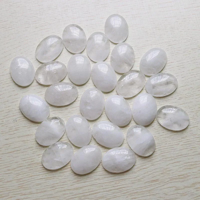 10pcs/lot Natural White Quartz Stone Gem Oval Beads Cabochon CAB No Hole 22x30mm for Jewelry Making Valentine gift free
10pcs/lot Natural White Quartz Stone Gem Oval Beads Cabochon CAB No Hole 22x30mm for Jewelry Making Valentine gift free
