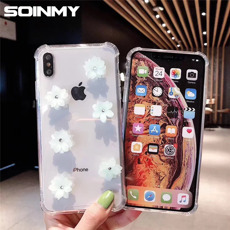 Fashion Lovely 3D flower phone cases For iPhone XS Max XR XS Transparent beautiful Back Cover Funda for 6 6s 7 8 Plus X 10 Coque
Fashion Lovely 3D flower phone cases For iPhone XS Max XR XS Transparent beautiful Back Cover Funda for 6 6s 7 8 Plus X 10 Coque