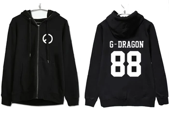 New arrival kpop bigbang g-dragon top black zipper hoodie jacktet fans supportive member name printing sweatshirt
New arrival kpop bigbang g-dragon top black zipper hoodie jacktet fans supportive member name printing sweatshirt
