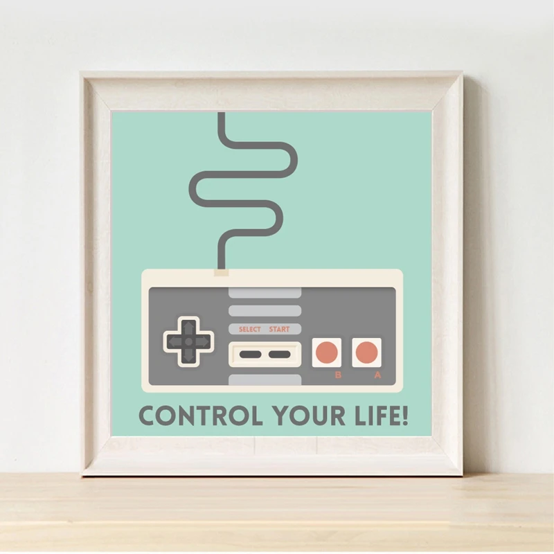 Control your life canvas print