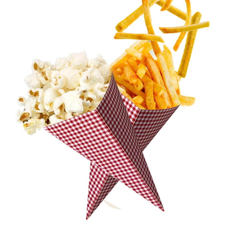 Popcorn Fiber Container Red Grid Paper Tube Fried Chicken And Fries Containers Creative Cone Shape Bags Printed Oil Paper Bags
Popcorn Fiber Container Red Grid Paper Tube Fried Chicken And Fries Containers Creative Cone Shape Bags Printed Oil Paper Bags