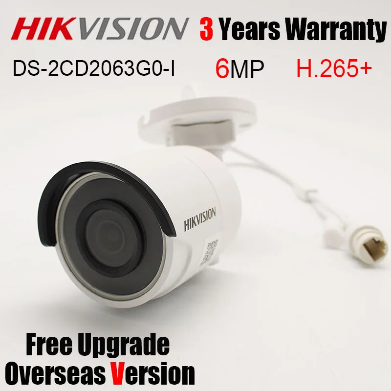 Hikvision DS-2CD2063G0-I 6MP IR Fixed Bullet Network Camera H.265 POE IR30m SD Card Slot IP67 Replace DS-2CD2085FWD-I IP Camera
Hikvision DS-2CD2063G0-I 6MP IR Fixed Bullet Network Camera H.265 POE IR30m SD Card Slot IP67 Replace DS-2CD2085FWD-I IP Camera