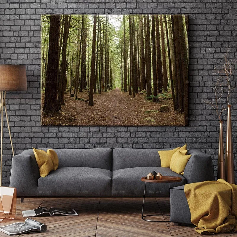 Unframed prints landscape poster print early morning forest canvas painting Wall art pictures for living room
Unframed prints landscape poster print early morning forest canvas painting Wall art pictures for living room