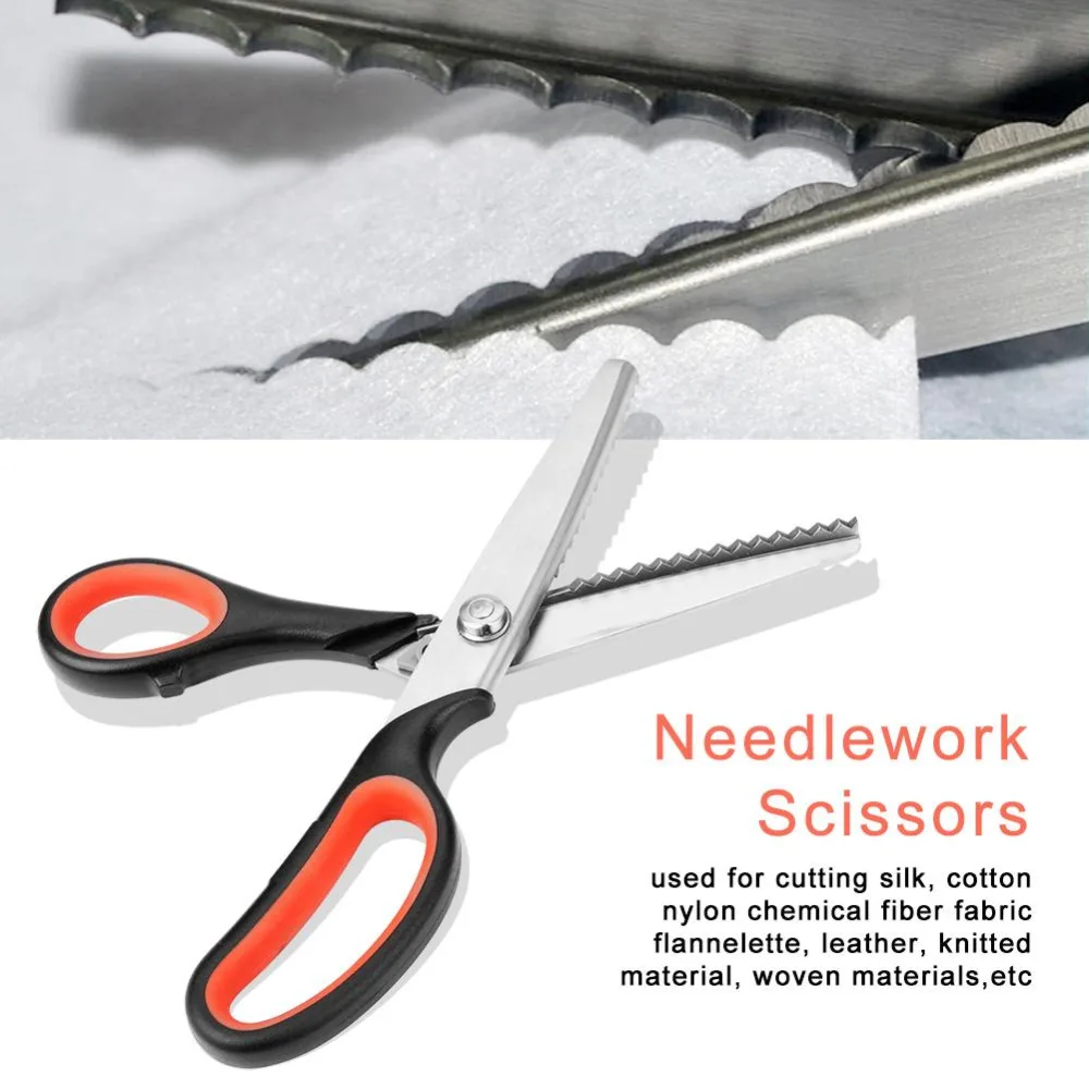 Sewing Cut Dressmaking Tailor Shear Pinking Scissor Leather Handicraft Fabric Upholstery Tool Textile DIY tijera tesoura costura
Sewing Cut Dressmaking Tailor Shear Pinking Scissor Leather Handicraft Fabric Upholstery Tool Textile DIY tijera tesoura costura