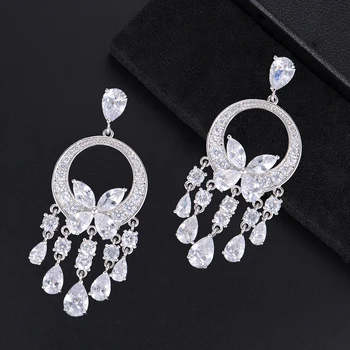 GODKI 48mm Fashion Trendy Butterfly Tassels Cubic Zirconia Wedding EngagementParty Dress up Earring Fashion Jewelry for Women
GODKI 48mm Fashion Trendy Butterfly Tassels Cubic Zirconia Wedding EngagementParty Dress up Earring Fashion Jewelry for Women