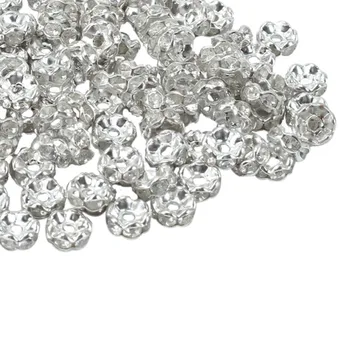 10mm Metal Rose Gold Plated Crystal Rhinestone Rondelle Spacer Beads for Diy Bracelet Making 4 Colors 100Pcs
10mm Metal Rose Gold Plated Crystal Rhinestone Rondelle Spacer Beads for Diy Bracelet Making 4 Colors 100Pcs