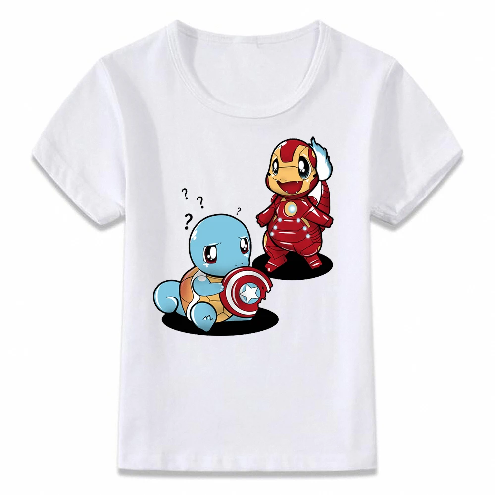 Kids Clothes T Shirt Pokemon Civil War Squirtle and Charmander T-shirt for Boys and Girls Toddler Shirts Tee oal084
Kids Clothes T Shirt Pokemon Civil War Squirtle and Charmander T-shirt for Boys and Girls Toddler Shirts Tee oal084